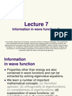 Information in Wave Function. II