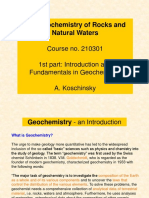 The Geochemistry of Rocks and Natural Waters