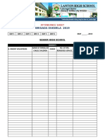 New Complete Brigada Eskwela 2019 Attendance Sheets