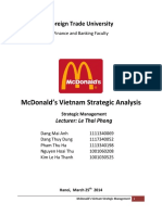 MC Donalds Vietnam Strategic Analysis