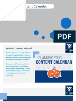 Creating Content Calendar