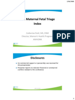 2 - Maternal Fetal Triage Index - Ruhl