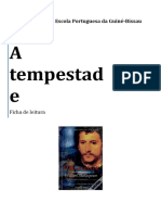 A Tempestade Ficha de Leitura