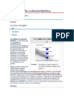 Evolución de La Calidad