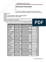 Ejercicios de Aplicacion Excel