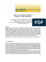 Noise and Vibration Analysis of Elevator Traction Machine: Ryo Kawasaki Yasuo HIRONAKA Masaharu NISHIMURA