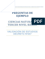 Preguntas para Liberar 2017 - Ciencias Naturales Ve257 - NB3 PDF