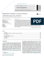 Biodegradation of Bioplastics in Natural Environments