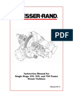 Instruction Manual For Single Stage 350, 500, and 700 Frame Steam Turbines