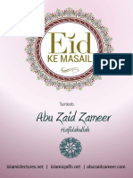 Eid Ke Masail-Abu Zaid Zameer Hafidahullah