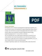 Strands and Standards: Computer Programming 1