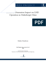 Borehole Dimension Impact On LHD Operation in Malmberget Mine