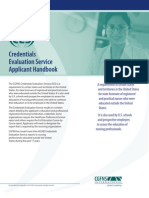 Credentials Evaluation Service Applicant Handbook