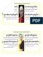 Prece de Longa Vida de Sua Santidade Dalai Lama e Sua Santidade Karmapa