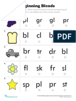 Beginning Consonant Blends