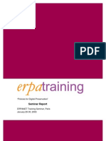 ERPAtraining Paris Report