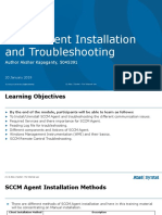 SCCM Agent Installation Uninstallation Traning