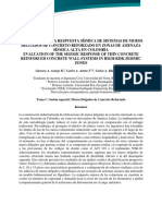 Araujo Et Al Evaluación de La Respuesta Sísmica de Sistemas de Muros Delgados de Concreto Reforzado en Zonas de Amenaza Sísmica Alta