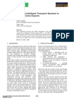 Applying Intelligent Transport Systems To Manage Noise Impacts