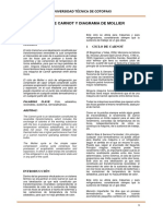 Ciclo de Carnot y Diagrama Mollier