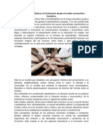 Cambios en La Didáctica y La Evaluación Desde El Modelo Sociocritico