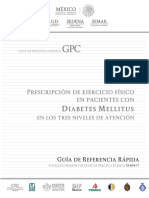 Prescripción de Ejercicio Físico en Pacientes Con Diabetes Mellitus en Los Tres Niveles de Atención GRR PDF