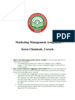 Marketing 3 - Group 3 - Soren Chemicals - Case Analysis