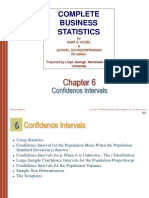 Complete Business Statistics: Confidence Intervals