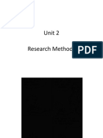 Unit 2 Research Methods