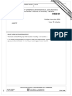 Geography: University of Cambridge International Examinations International General Certificate of Secondary Education