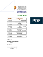 Class Program Topaz 2019 2020