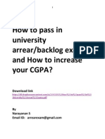 How To Pass in University Arrear Exams?