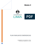 Módulo II - Plan Familiar de Emergencia