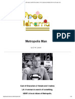 Metropolis Man A Free Play Script For Three Actors (1 F 2 M) About Searching For The Love of A Super Man PDF