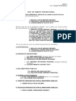 Guia de Debate de Proceso Penal Guatemalteco