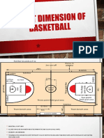 Court Dimension of Basketball