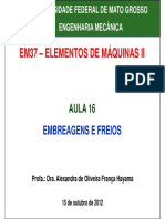 Aula 16 - Embreagens e Freios