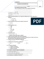 Examen de Matemáticas 2°