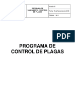 Programa Control de Plagas IPS