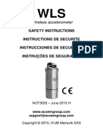 Wls Safety Instructions of Wireless Acelerómeter