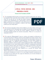 Olimpiadas de Matematicas - CHILE - 2000 Al 2004 - Nivel Menor