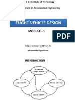 Flight Vehicle Design: Module - 1