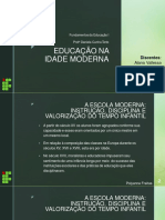 Seminário - Educação Na Idade Moderna