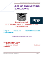 Microprocessor Lab Manual