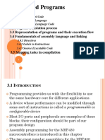 Embedded Programs: 3.1.1 High-Level Code 3.1.2 Machine Language 3.1.3 Assembly Language Code