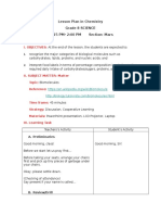 Lesson Plan in Chemistry - Pasa