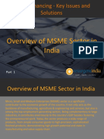 MSME Financing - Key Issues and Solutions: Overview of MSME Sector in India