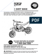 Electric Dirt Bike: Owner'S Manual