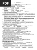 Mastery Test Disss 3rd Quarter - Answer Key