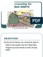 Adjusting For Bad Debts